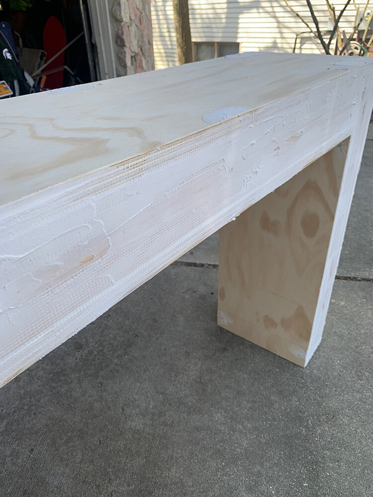 Plaster cheap console table